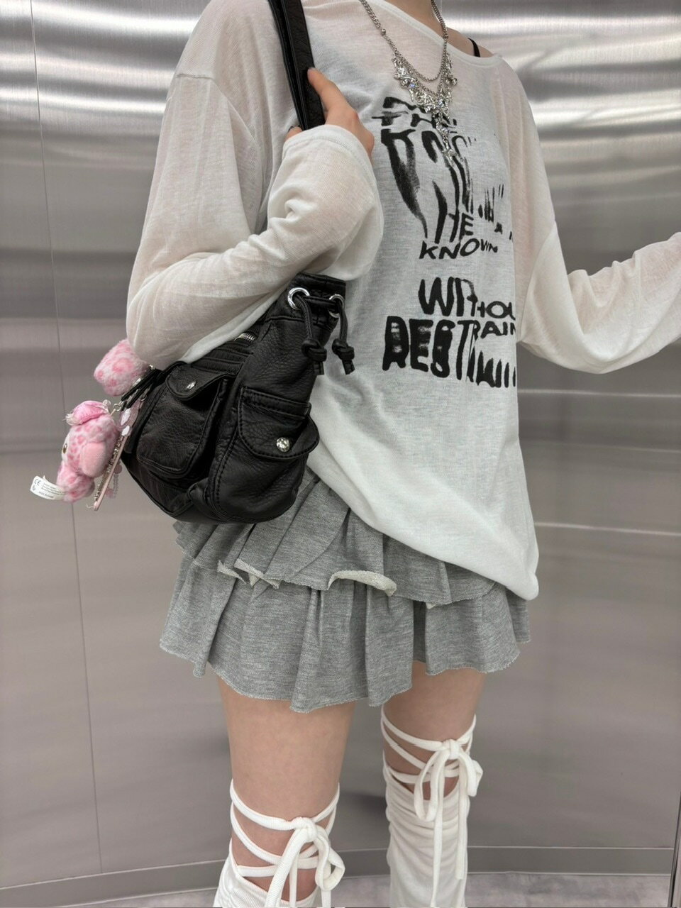 Pressingの受注制【nmtc +】frill mini skirt 2 (4color)｜アングル3