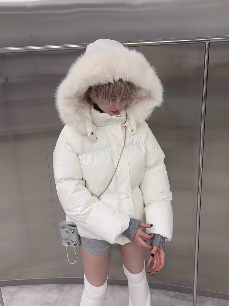 乐天商城 - 受注制【nmtc +】fur padding hood jacket (2color)