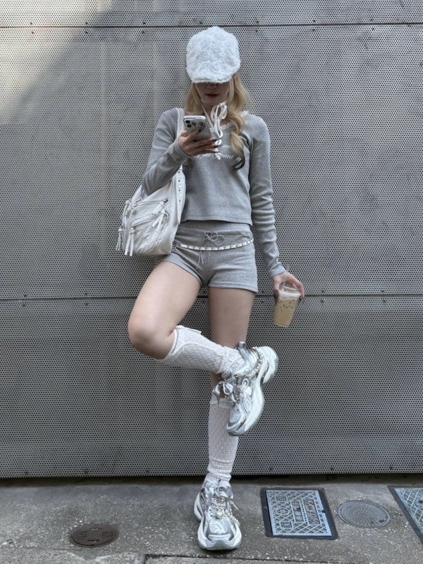 受注制【nmtc +】sweat mini shorts (2color)