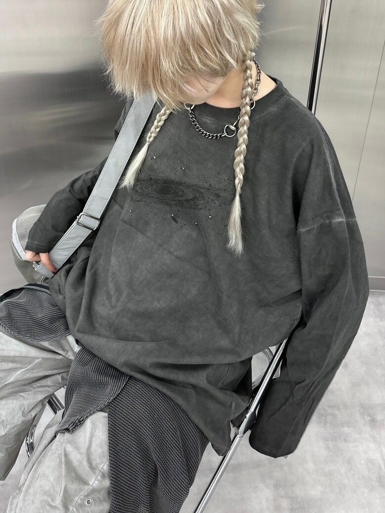 乐天商城 - 受注制【nmtc +】galaxy pigment long sleeve tee (2color)