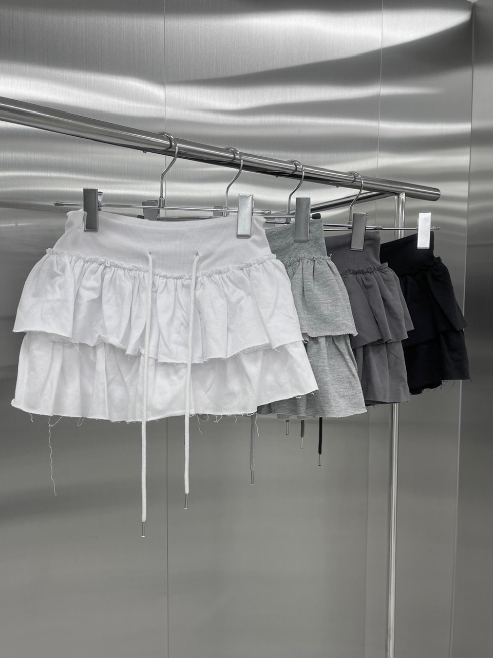 受注制【nmtc +】frill mini skirt 2 (4color)