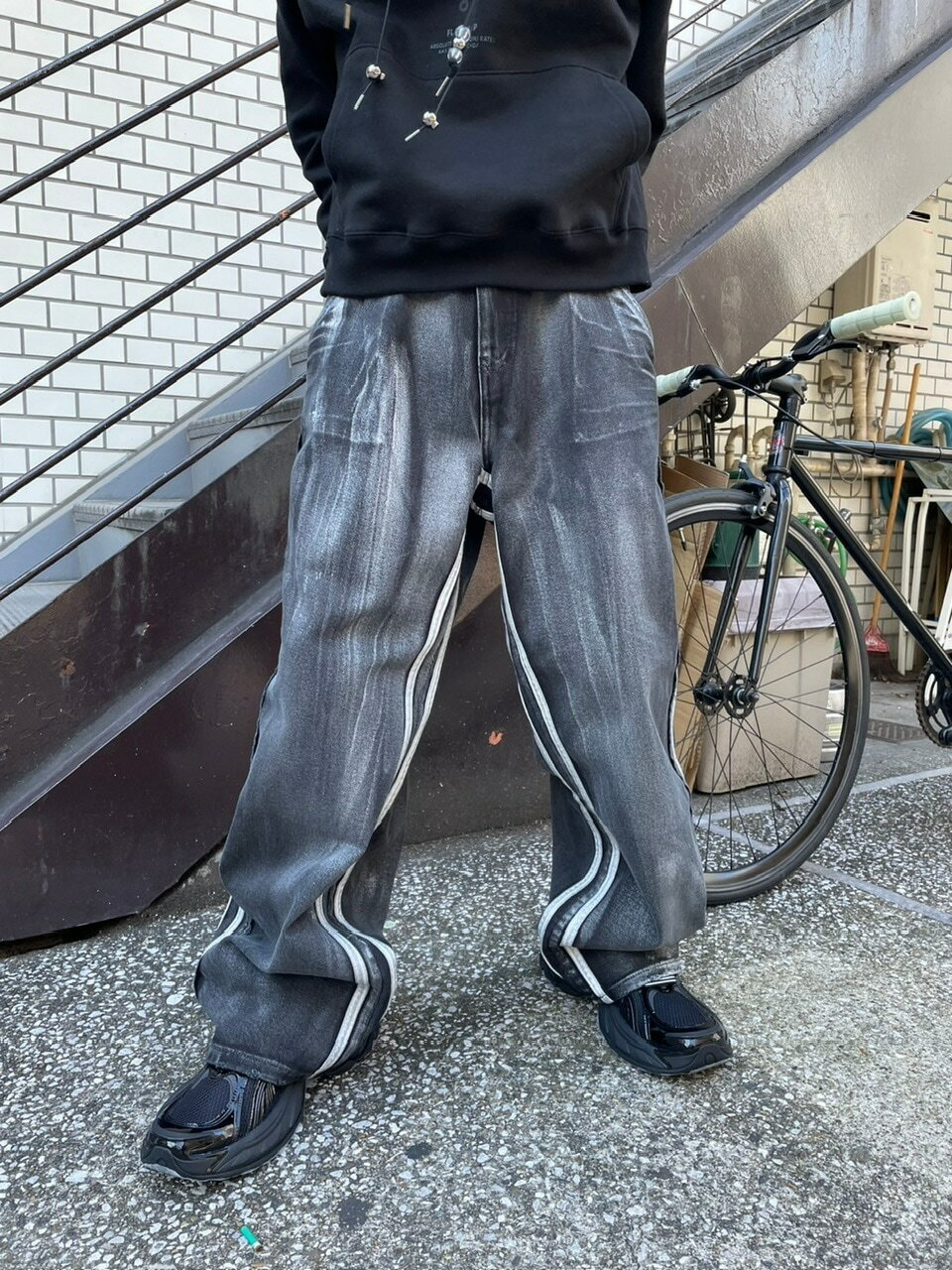 乐天商城 - 受注制【nmtc +】side line wash denim pants (2color)