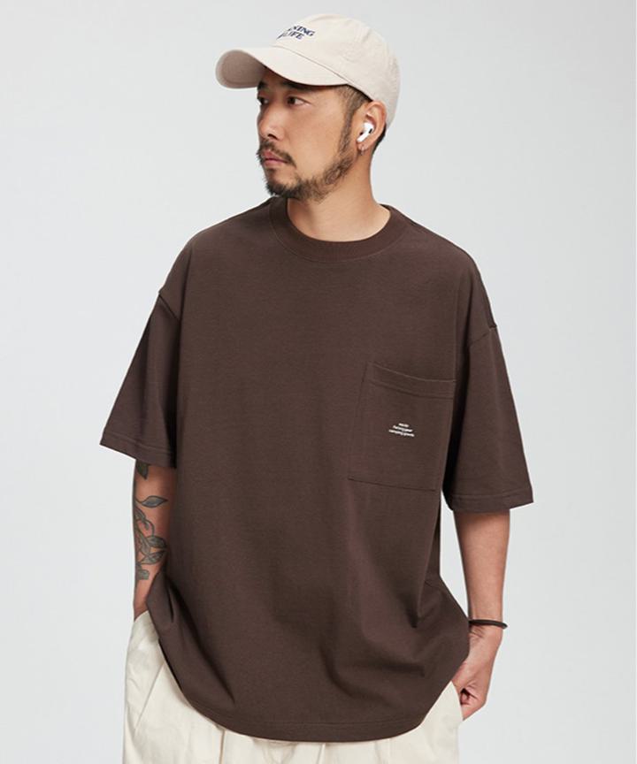 ヘヴィーウエイト ポケットTシャツ メンズ SMALL LOGO WIDE POCKET TEE/ 3COLOR(4.0)