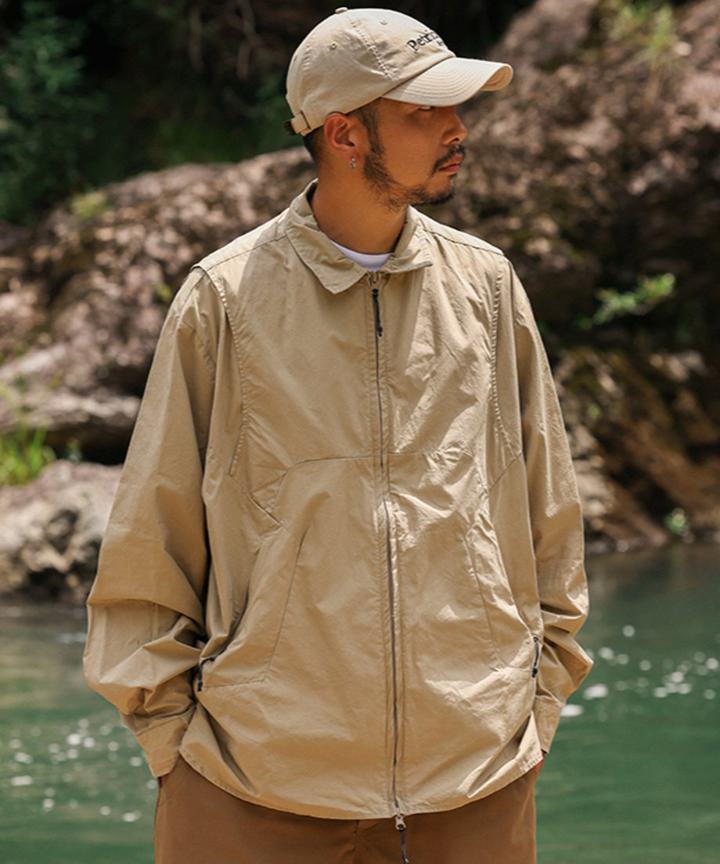 ジップブルゾンシャツ メンズ ZIP BLOUSON SHIRT / 2COLOR