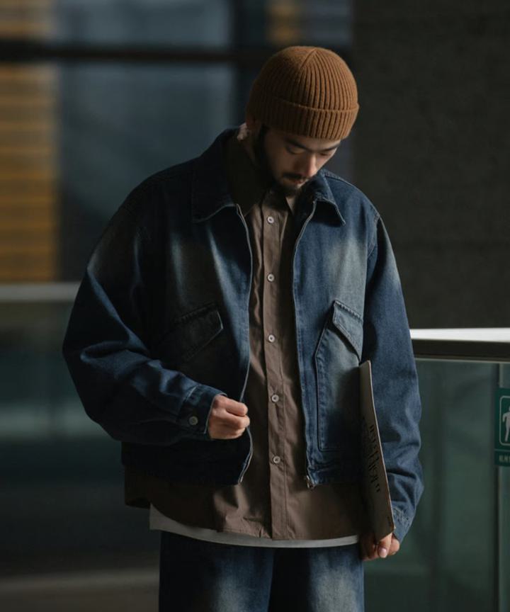 ショート丈 デニムジャケット メンズ SHORT LENGTH DENIM JACKET