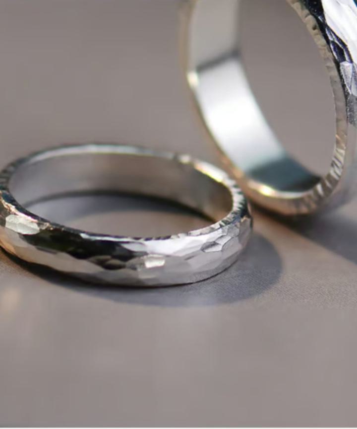 ベーシックハンマーパターンリング メンズ BASIC HAMMER PATTERN RING / 3TYPE
