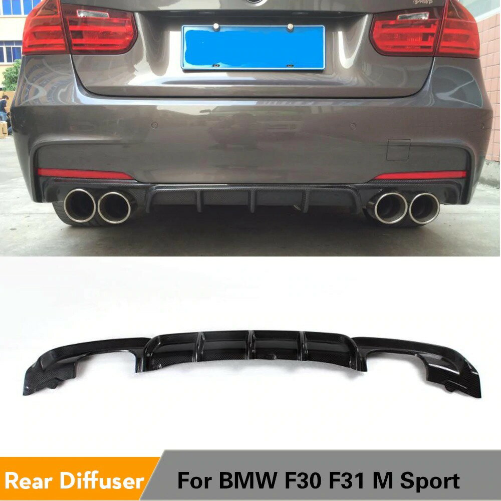 BMW 3シリーズ カーボン リア ディフューザー F30 F30 320i 328i 320d 325d 2012~2016 M-tech M-sport Bumper M Performance カナード 車 おすすめ