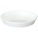 ヤマト 鉢皿サルーンー1号 (ホワイト) [キャンセル・変更・返品不可]