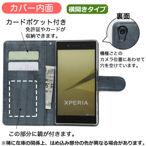 【[ミラー付き] SAMSUNG サムスン Galaxy Feel SC-04J docomo 専用 手帳型スマホケース 横開き(表裏同色) カジュアル(D001W87)】[返品・交換・キャンセル不可]