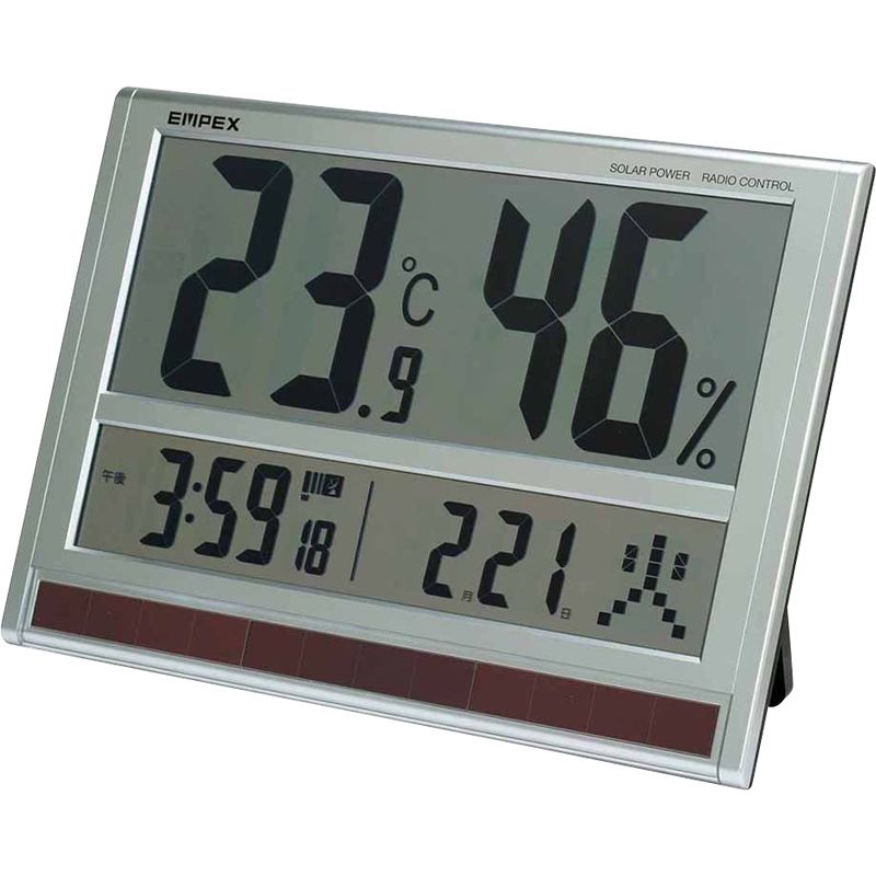 エンペックス ジャンボソーラー温湿度計 (TD-8170) [キャンセル・変更・返品不可]