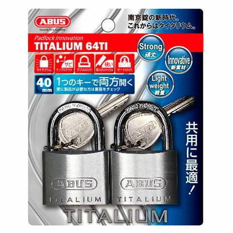 ABUS(AoX) TITALIUM싞(L[) 40mm 6{L[ BP64TI40KA2 00721296