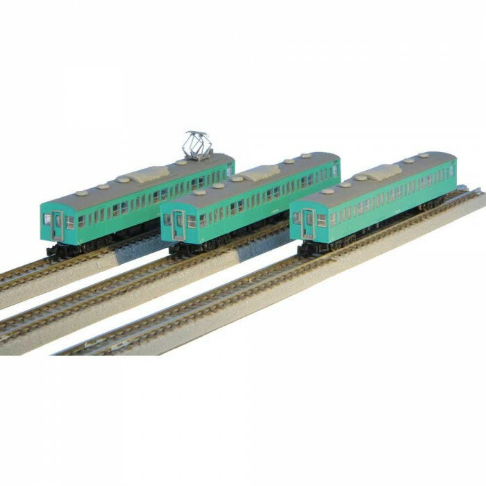 国鉄103系 エメラルドグリーン 常磐線タイプ 増結3両セット T022-10