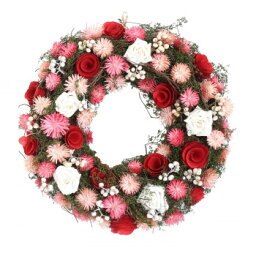 彩か(SAIKA) Wreath(リース) ルージュドライフラワー M CXO-58NM [ラッピング不可][代引不可][同梱不可]