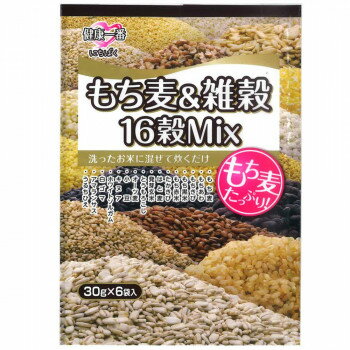日本精麦 もち麦＆雑穀 16穀Mix (30g×6)×10 [ラッピング不可][代引不可][同梱不可]
