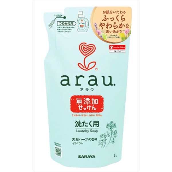 アラウ 洗たくせっけんゼラニウム詰替用1L [キャンセル・変更・返品不可]