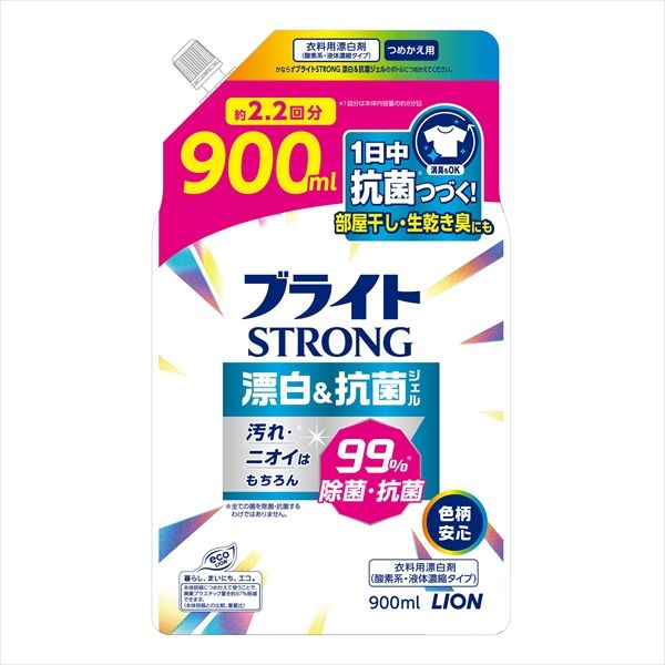 ブライトSTRONG 漂白＆抗菌ジェル つめかえ用 900ml [キャンセル・変更・返品不可]