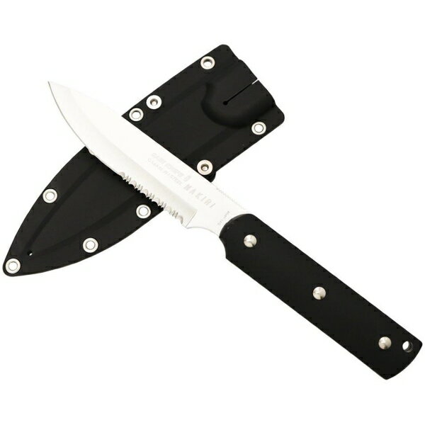 SABI KNIFE-8 マキリスポーツ 黒 半波刃 11527 [キャンセル・変更・返品不可][海外発送不可]