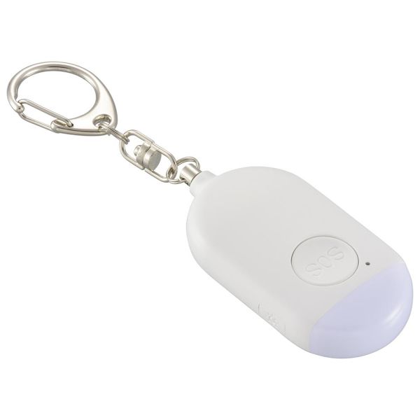 LEDミニライト(大音量90dB/15 lm/充電式/USBケーブル付属/ホワイト) (KH-SOS1-W) [キャンセル・変更・返品不可]