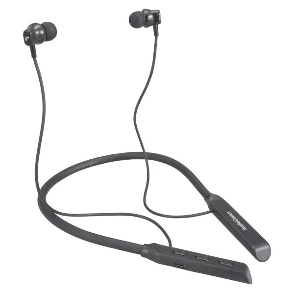 ワイヤレスネックイヤホン(軽量&重低音/Bluetooth/ダイナミック型 口径10mm/連続再生最大10時間/ブラック) (HP-W218N) 