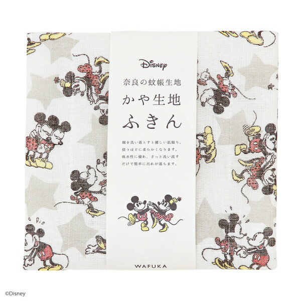 Disney ディズニー かや生地 ふきん 『コミックスター』 奈良の 蚊帳生地 使用 [日本製] [キャンセル・変更・返品不可]のサムネイル