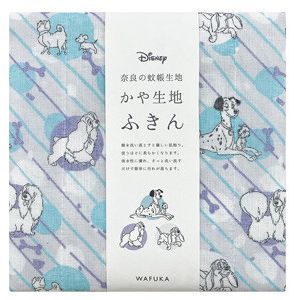 Disney ディズニー かや生地 ふきん 『Dogs』 奈良の 蚊帳生地 [日本製] [キャンセル・変更・返品不可]