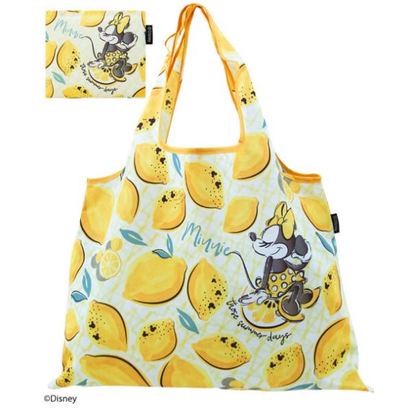 ディズニー ショッピングバッグ折りたたみエコバッグ [レモン/ミニー] [キャンセル・変更・返品不可]のサムネイル