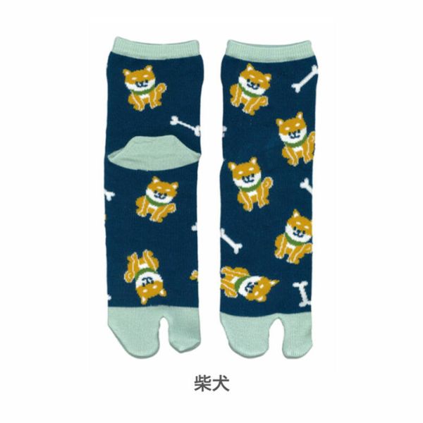 [日本製] 和柄 足袋靴下 Tabi socks タビ ソックス [柴犬] [キャンセル・変更・返品不可]