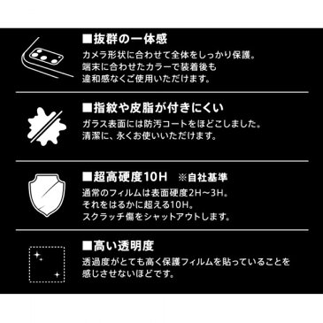 Galaxy S20 5G ガラスフィルム カメラ 10H eyes/ブラック [キャンセル・変更・返品不可]