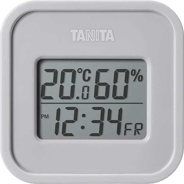 タニタ 温湿度計 ウォームグレー TT-588 GY [キャンセル・変更・返品不可]