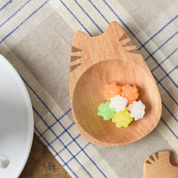Mio cat 猫カトラリー まめざら おすわり トラ [キャンセル・変更・返品不可]のサムネイル
