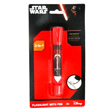 STAR WARS フラッシュライトペン (カイロレン) 12073b スターウォーズ ペン ライト フラッシュライト ボールペン 文具 文房具 筆記用具 おもちゃ グッズ 送料無料 メール便配送