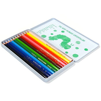 子供会景品えんぴつはらぺこあおむし色えんぴつ12色あおむし送料込みメール便配送12510エリックカールERICCARLE色鉛筆E/Cクリスマスかわいい男の子女の子グッズ