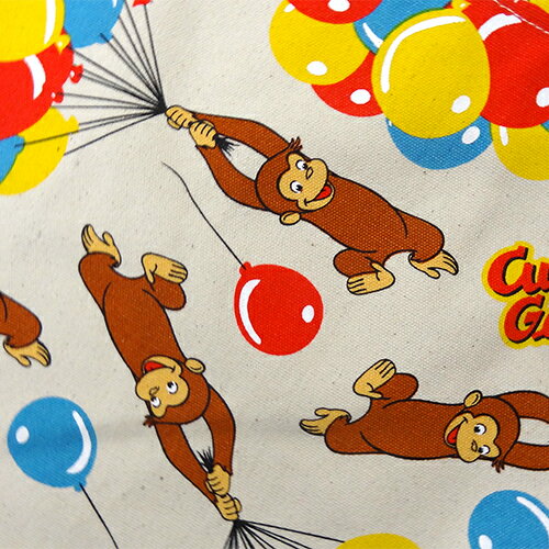 おさるのジョージ バッグ トートバッグ ふうせん キュリアスジョージ グッディバッグ Curious George バック 鞄 かばん トート 風船 バルーン キャラクター 雑貨 グッズ 12719