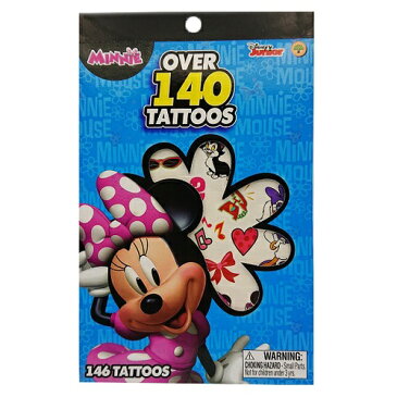 ミニー タトゥーブック OVER 140 TATTOOS 13593 Disney Minnie ミニーマウス デイジー タトゥーシール シール ステッカー Body Stickers コスプレ 仮装 ハロウィン パーティーグッズ イベント お祭り 子供 女の子 キャラクター 雑貨 グッズ メール便配送