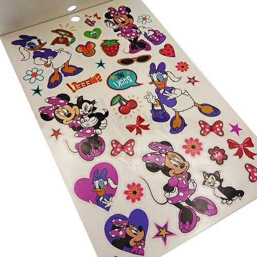 ミニー タトゥーブック OVER 140 TATTOOS 13593 Disney Minnie ミニーマウス デイジー タトゥーシール シール ステッカー Body Stickers コスプレ 仮装 ハロウィン パーティーグッズ イベント お祭り 子供 女の子 キャラクター 雑貨 グッズ メール便配送