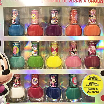 【訳あり】【B品】ミニー ネイル 18個 セット 14196b マニキュア おしゃれ かわいい ミニーちゃん Disney ディズニー デイジー キッズコスメ キッズネイル カラフル プレゼント 景品 ラッピング 女の子 minnie ネイルセット メイクセット インポート 輸入品 メール便不可