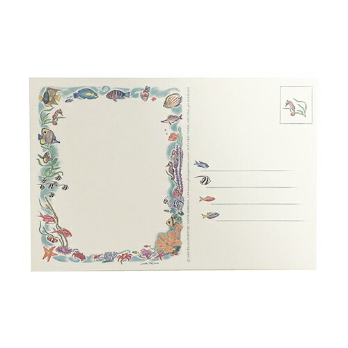 Rakuten - フォトポスト フィッシュ 【4枚入り】 977 インポート 輸入品 アメリカ 写真 加工 デコ 手紙 ポストカード 送料無料 メール便配送【ds】