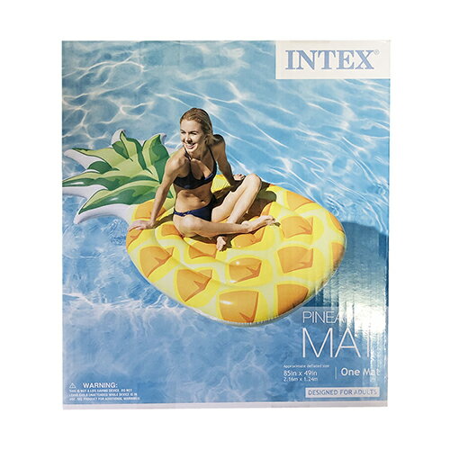 INTEX フロート マット (パイナップル) 13929 プールフロート かわいい 浮き輪 浮輪 うきわ 大人用 大きい 大型 プール 海 おしゃれ おもしろ SNS インスタ映え アメリカ 雑貨 グッズ メール便不可