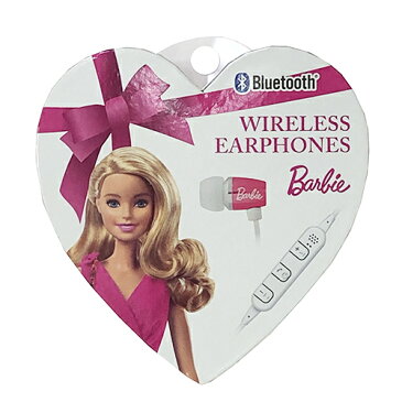 バービー ワイヤレスイヤホン (バービーピンク) 14032 Barbie ワイヤレス Bluetooth イヤホンマイク マイク スマホ iPhone グッズ 携帯 女の子 女子 中学生 高校生 スマートフォン かわいい おしゃれ ネックレスタイプ ピンク たのしいかいしゃ メール便不可