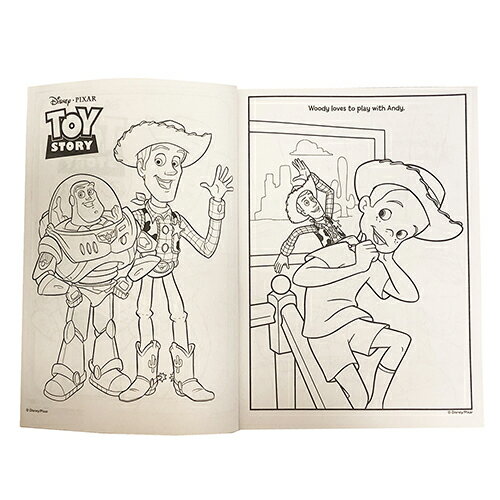 トイストーリーぬりえカラーリングブック13771輸入品インポートDisneyディズニーぬり絵英語知育玩具海外TOYSTORY男の子おもちゃウッディーバズキャラクター雑貨グッズメール便配送景品プレゼントメール便配送可