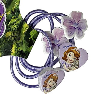 アリエルハートビーズダイカットヘアゴム4つセット13737ディズニープリンセスDISNEYPrincessディズニーヘアアクセサリー水色キッズヘア子供会ビンゴ景品メール便可