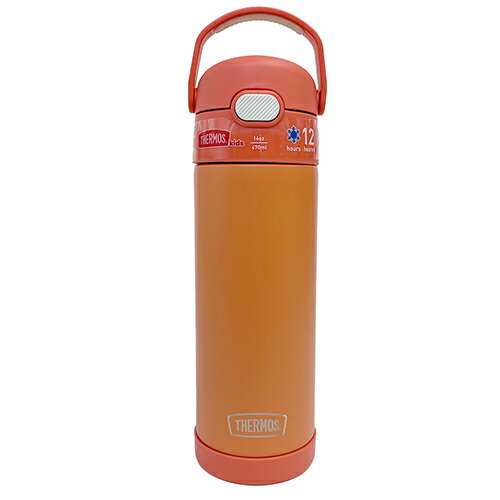 サーモス 直飲み ボトル F411 ( アプリコット ) 15660 THERMOS 水筒 保冷 470ml ステンレス ワンタッチ スリム 軽量 キッズ 男女兼用 大人 幼児 小学生 シンプル カラフル ランチ グッズ 水分補給 熱中症対策 輸入品 インポート【ss】