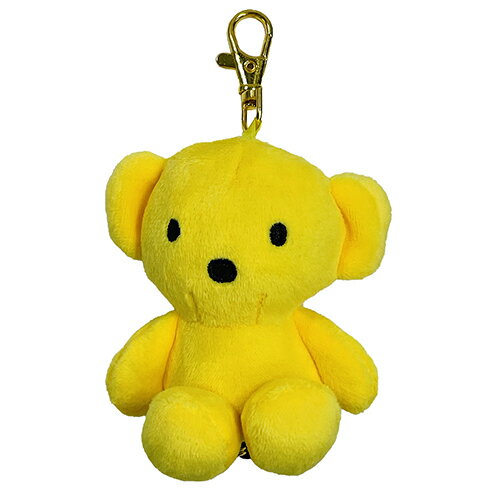 Rakuten - ミッフィー まるっとリール （ くまちゃん ） 15766 ミッフィーちゃん グッズ 鍵 リール付き 伸びる キーホルダー キーチェーン 黄色 イエロー ゴールド ぬいぐるみ くま クマ 携帯 持ち運び ブルーナ ディックブルーナ 絵本 かわいい キャラクター 雑貨 DBM-632【ss】