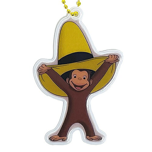 Curiousgeorge Reflector とってもかわいい リフレクターキーホルダー おさるのジョージ ボールチェーンつき リフレクター 黄色い帽子 c 反射キーホルダー 反射 反射板 キーホルダー グッズ ジョージ キーチェーン 交通安全 こども 幼児 ランキングtop10