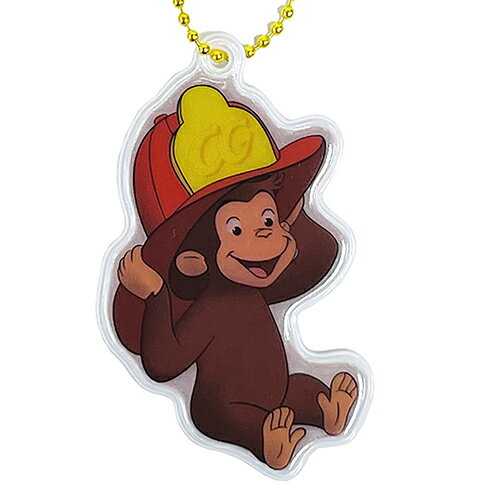 Curiousgeorge Reflector とってもかわいい リフレクターキーホルダー おさるのジョージ ボールチェーンつき リフレクター 赤い帽子 e 反射キーホルダー 反射 反射板 キーホルダー キャラクター キーチェーン 子供 グッズ 交通安全 幼児 22年のクリスマス 大人