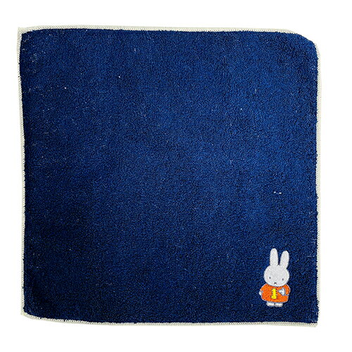 ミッフィー 刺繍 ミニタオル NV 15887 ミッフィーちゃん グッズ ハンカチ タオルハンカチ タオル ハンドタオル 綿 かわいい おとなかわいい ディックブルーナ ブルーナ 絵本 雑貨 キャラクター ウサギ うさぎ 紺 ネイビー ギフト プチギフト プレゼント