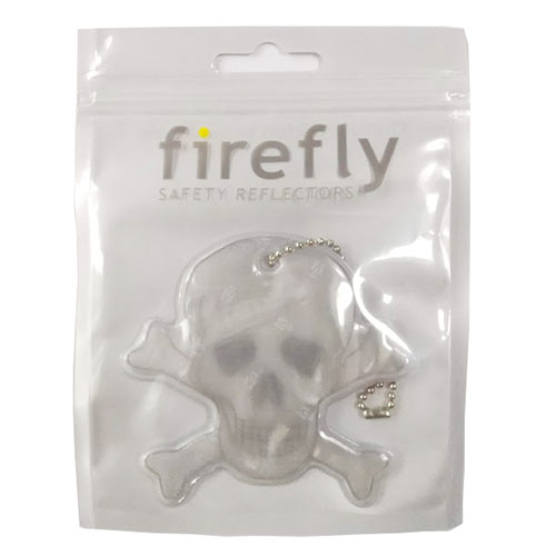 FIREFLY NEWYORK リフレクター (スカル) FIRE-F1017 メール便配送 ファイヤーフライ 反射マスコット キーホルダー 交通安全 SAFETY REFLECTORS 3M Scotchlite スリーエム スコッチライト 輸入 頭蓋骨 ガイコツ がいこつ どくろ おしゃれ プレゼント グッズ pud179