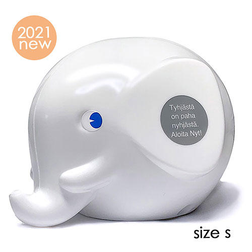 Norsu ( ノルス ) エレファントバンク (S) （ ホワイトブルーアイ ）pud866 貯金箱 バンク 北欧 雑貨 グッズ インテリア おしゃれ かわいい フィンランド ぞう ゾウ 象 Palaset パラセット Elephant moneybox 白 しろ シロ white MK20302SP 2021年 限定 新作 新色のサムネイル