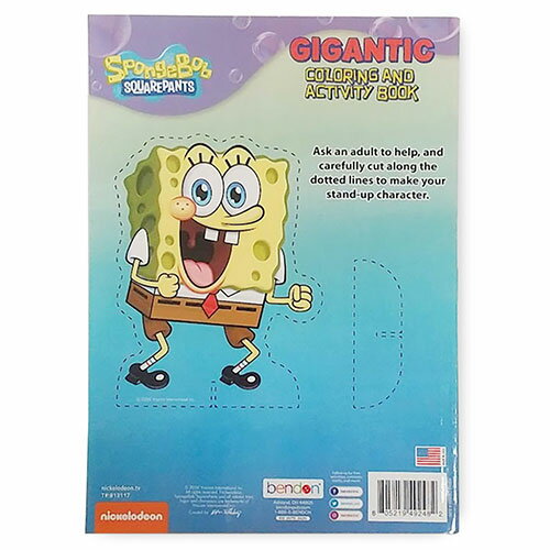 Sponge Bob Square Pants Coloring And Activity Book スポンジボブ ぬりえ カラーリングブック Gigantic Bubbly Buddies ボブ アクテビティ ブック 塗り絵 男の子 英語 ニコロデオン ギフト 知育玩具 キャラクター In Sale 10 Off おもちゃ Made インポート