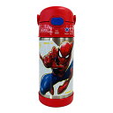 サーモス ストローボトル F410 ( スパイダーマン 赤 ) 15987 THERMOS 水筒 保冷 355ml ステンレス ストロー ワンタッチ マーベル SPIDER-MAN MARVEL アメコミ ヒーロー キッズ 男の子 かっこいい レッド カラフル キャラクター グッズ 輸入品 インポート